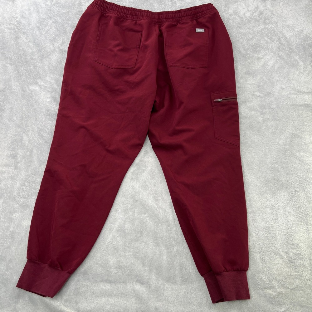 FIGS Maternity Scrub Set L/XL Burgundy Women Medical Jogger Uniform Set - Picture 14 of 16